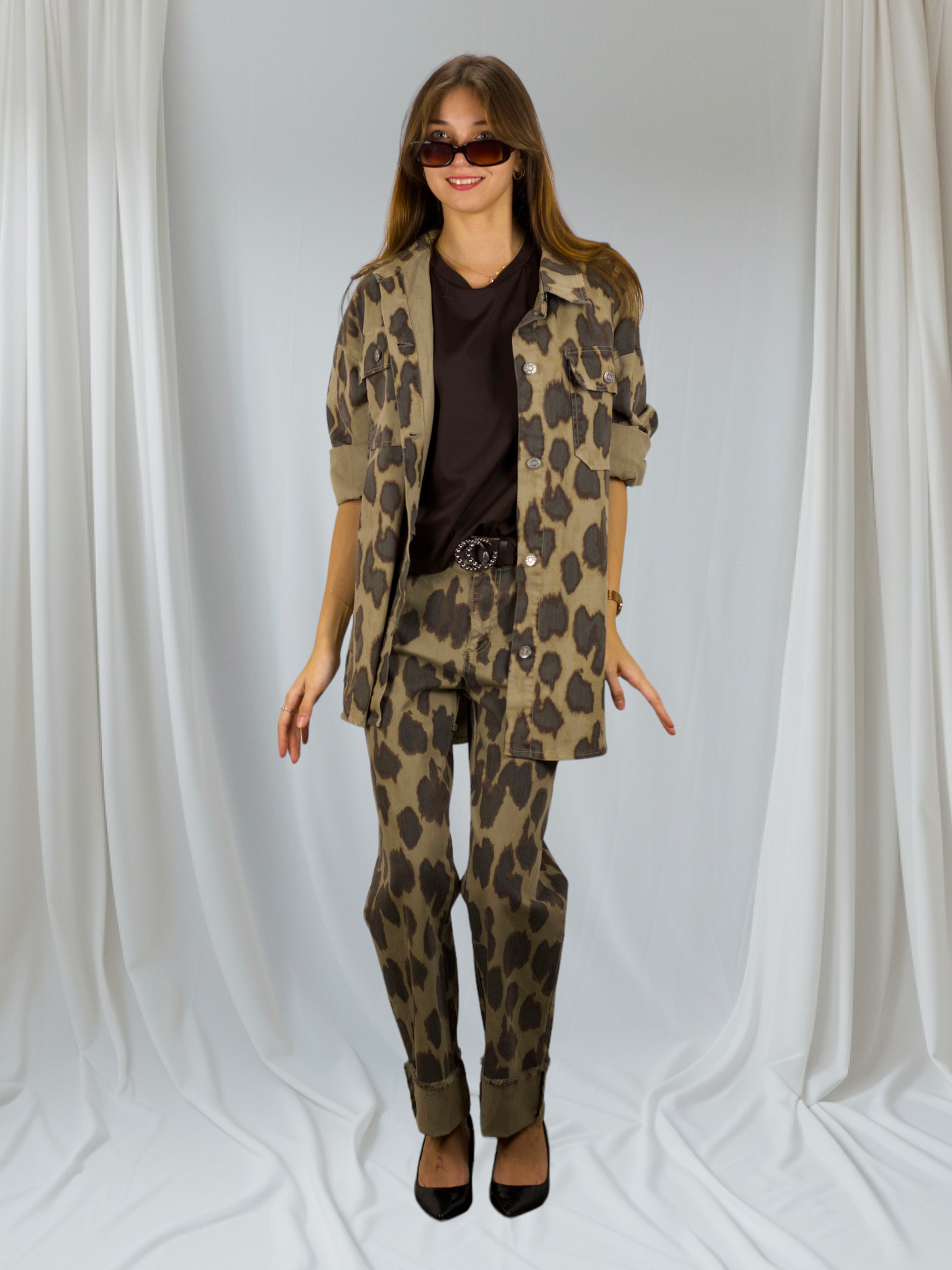 Pantalone Leopard Print