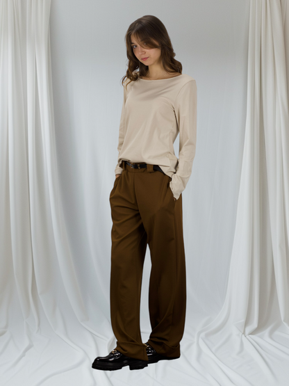 Pantalone elegante con cinturino